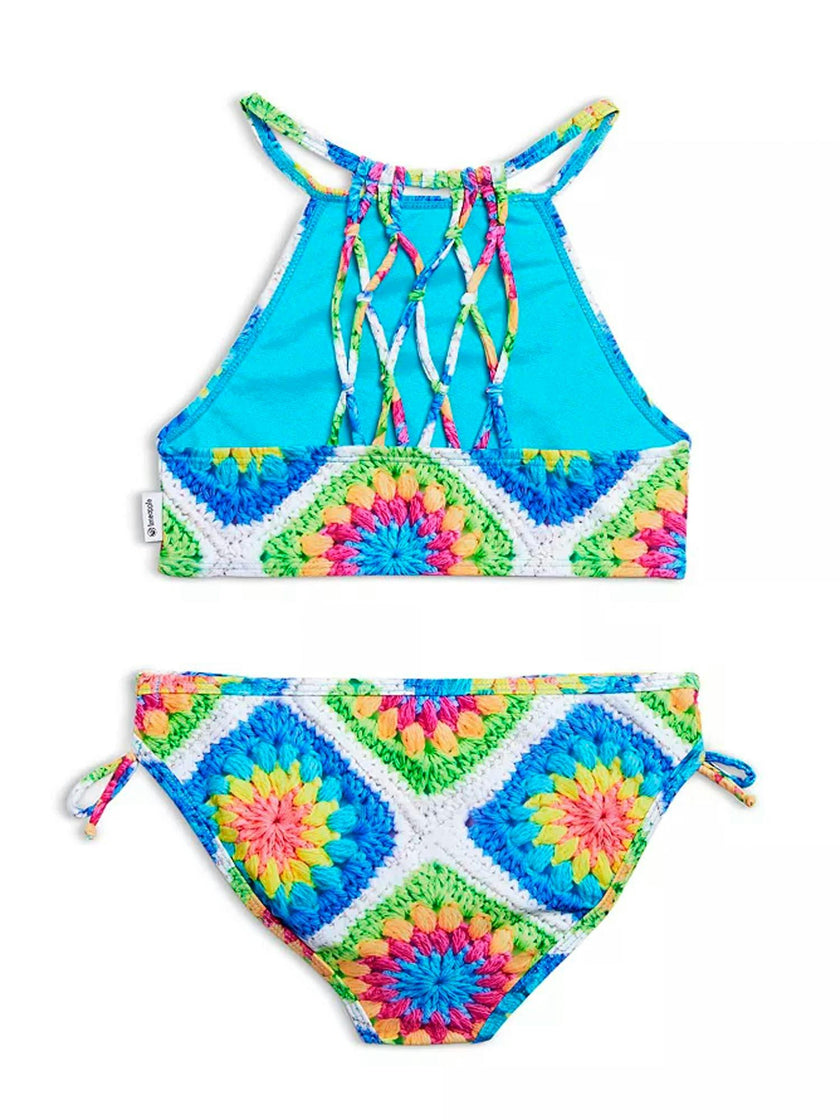 Aolani Printed Two Piece Swimsuit