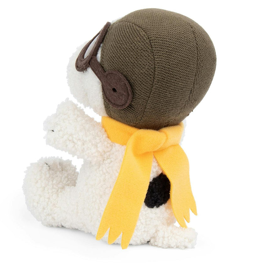 Plush PEANUTS SNOOPY Sitting Flying Ace 8"