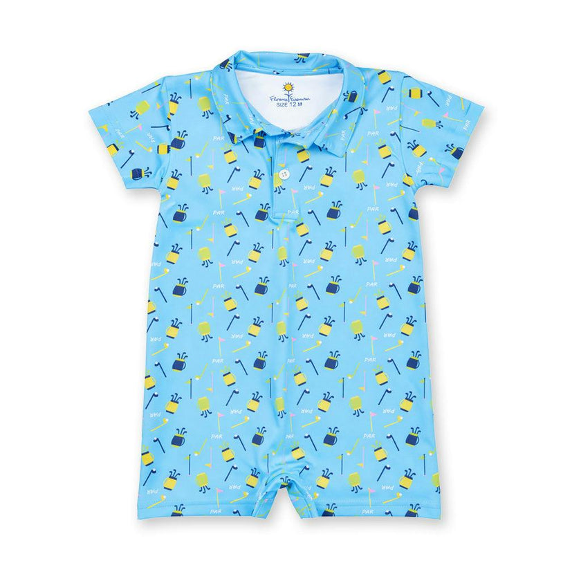 Golf Print Performance Knit Shortall