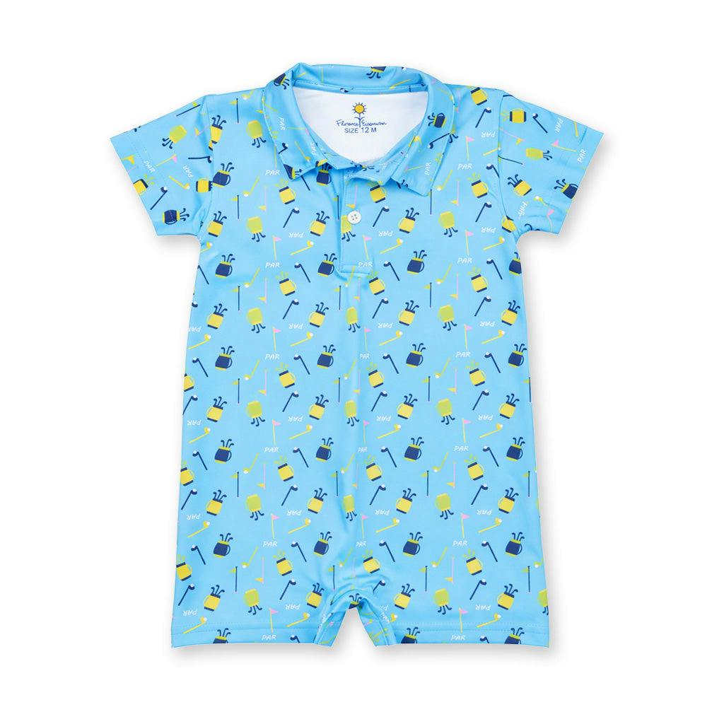 Golf Print Performance Knit Shortall