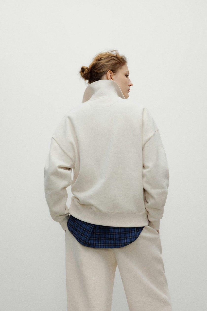 TNS Logo Woman Polo Whisper White Melange