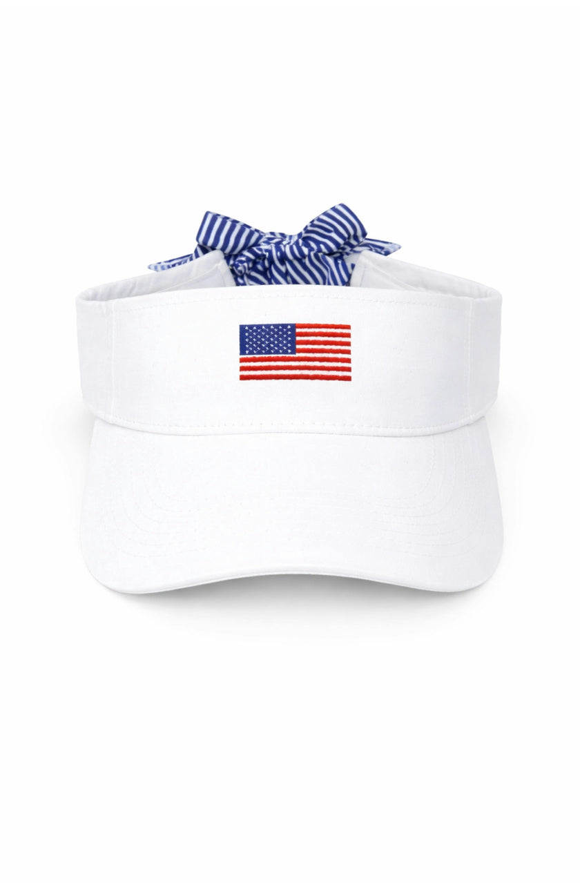 American Flag Bow Visor - Youth, Junior, & Adult