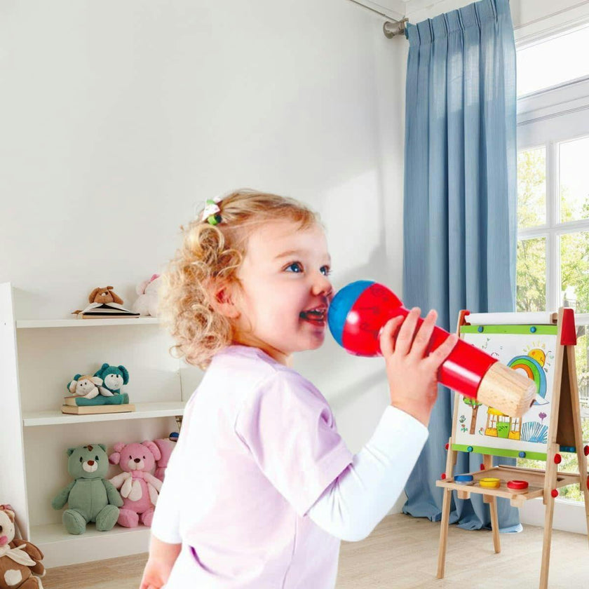 Hape: Mighty Echo Microphone - Red & Blue
