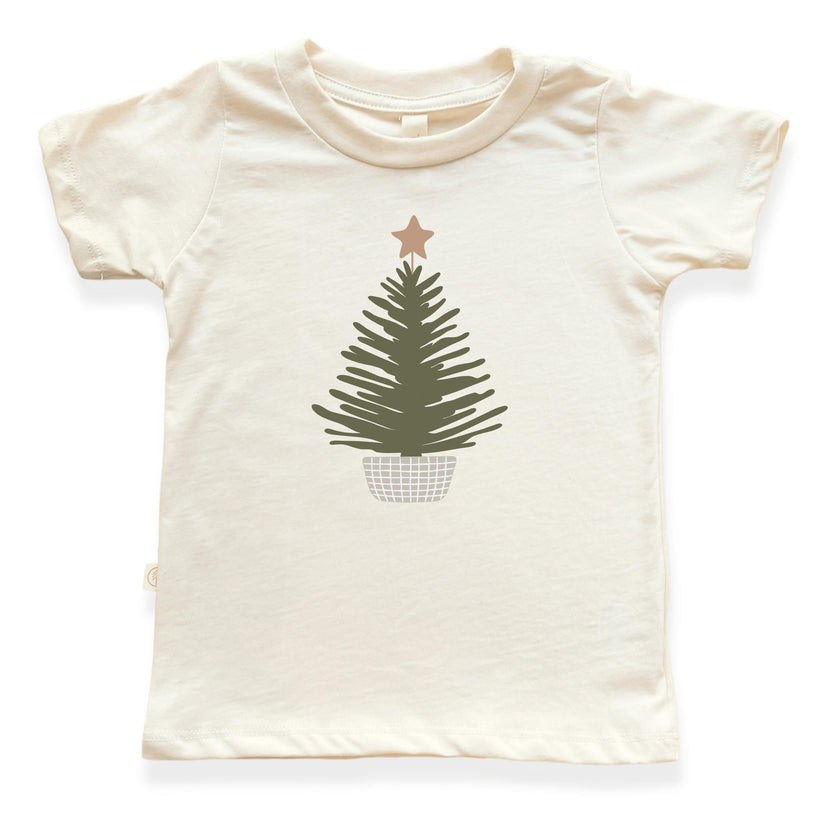 Holiday Tree Organic Kids T-Shirt