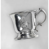 Little Pink Bunny's Traditional Pewter Christening Cup