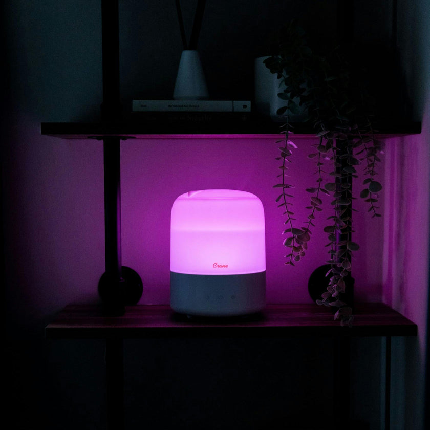 3-in-1 Compact Humidifier, 0.5 Gallon with Sleep Support Light & Aroma Diffuser