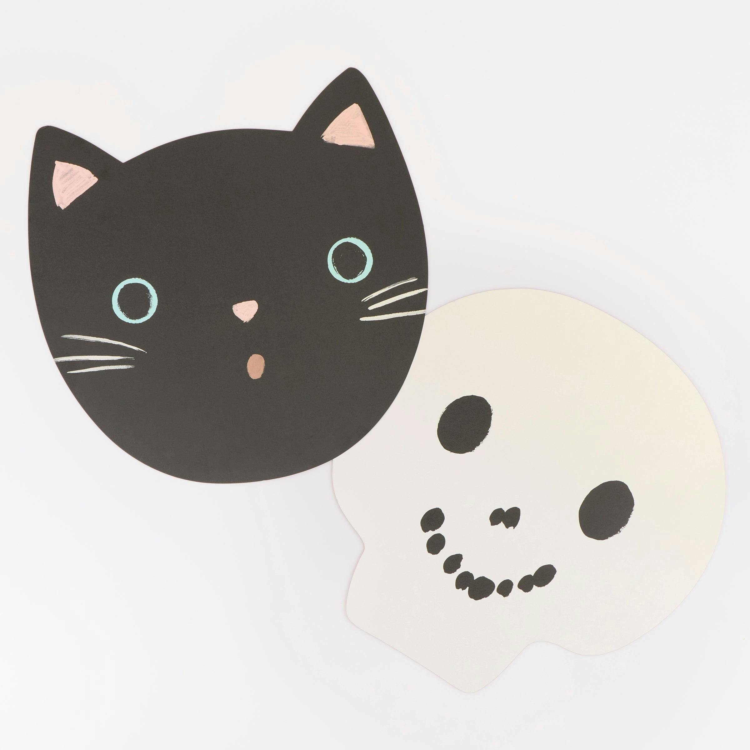 Halloween Heads Paper Placemats