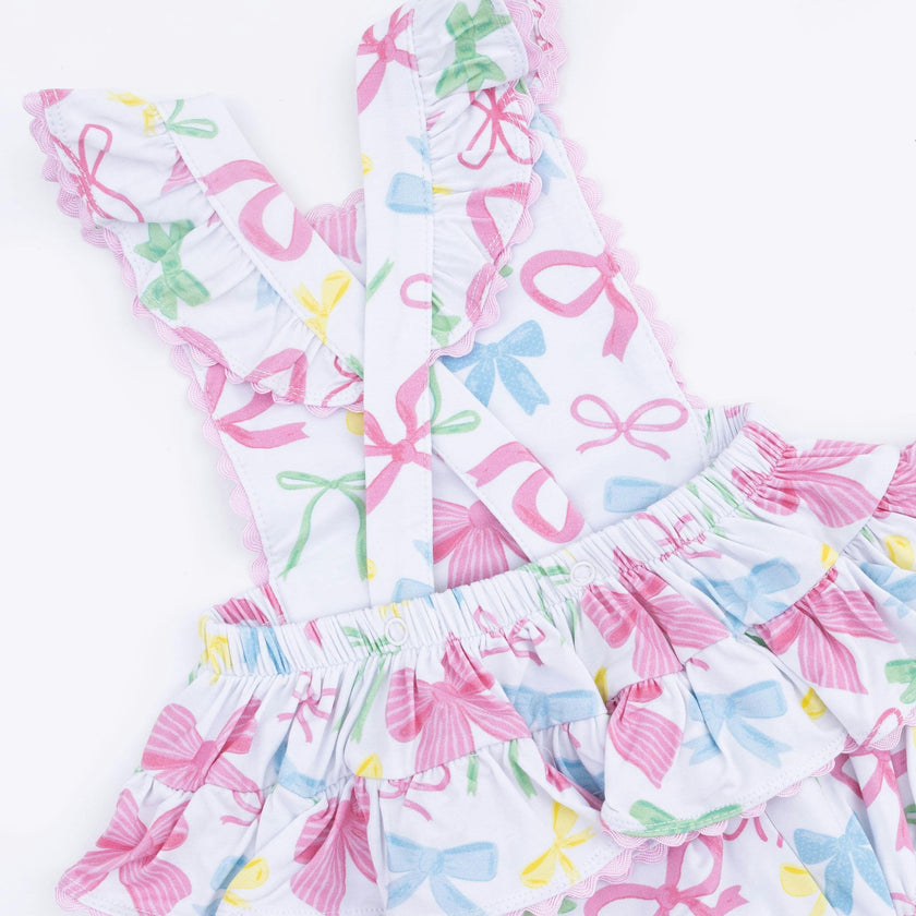 Sweet Bows - Ric Rac Ruffle Sunsuit