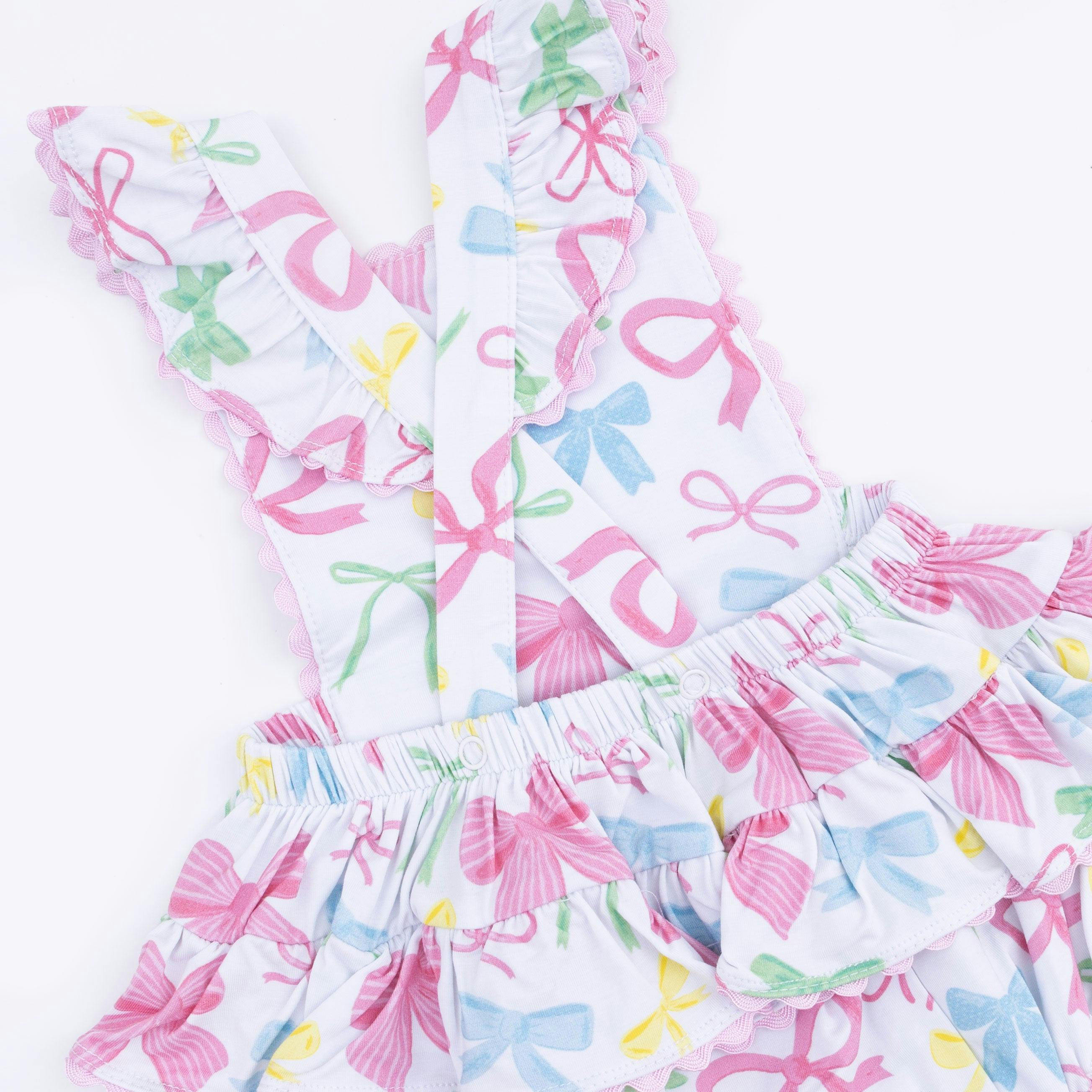 Sweet Bows - Ric Rac Ruffle Sunsuit