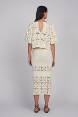 JANA CROCHET SKIRT | IVORY