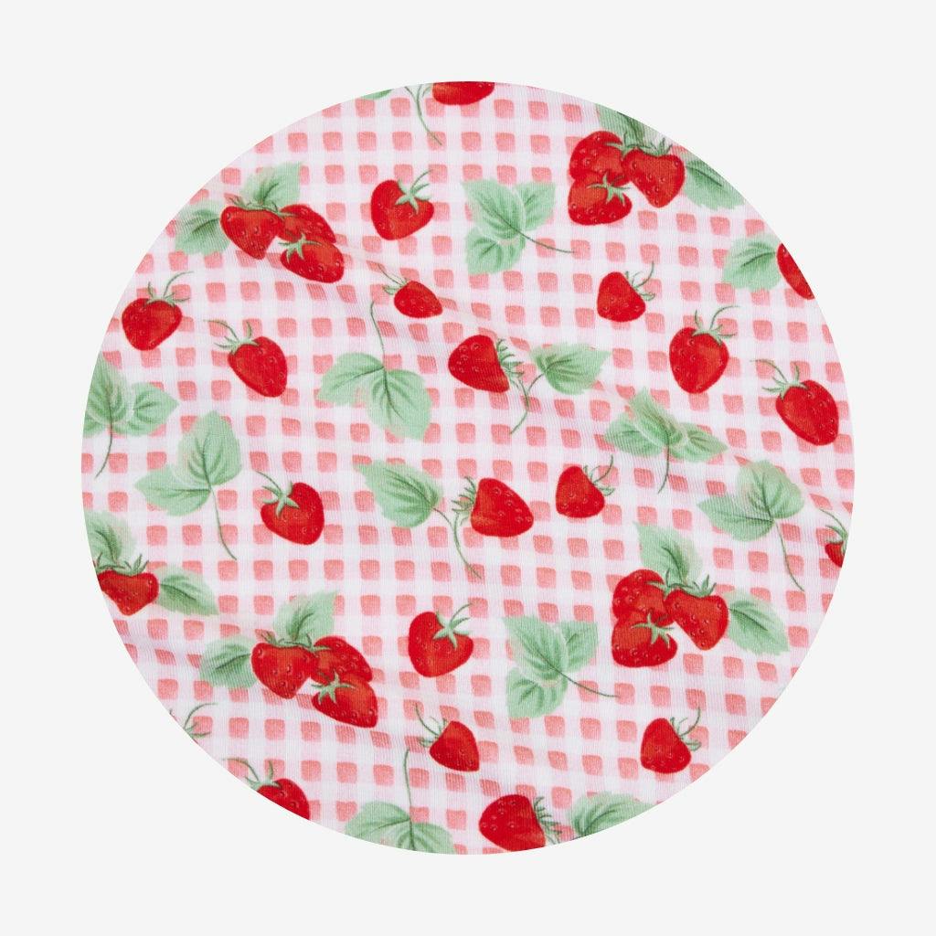 Sweet Strawberries Classic Pajama Short Set