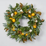 Fresh Citrus Real Touch Magnolia & Lemons, Eucalyptus Spring Estate Wreath