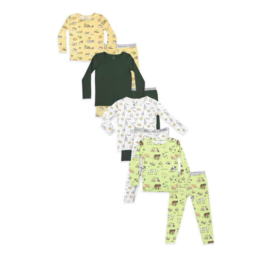 Neutral Starter Bundle - Bamboo Convertible Footies