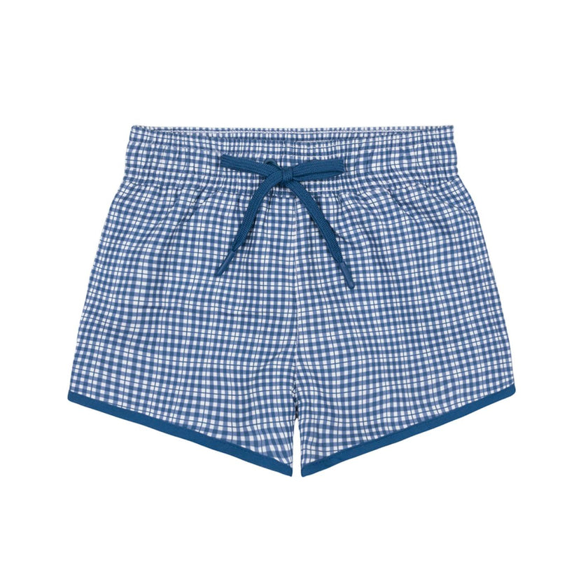 boys newport navy gingham boardie