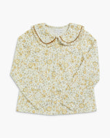Gaya Blouse Beige Mustard Floral