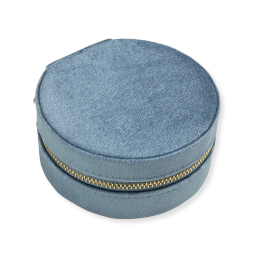 Velvet Circle Jewelry Case