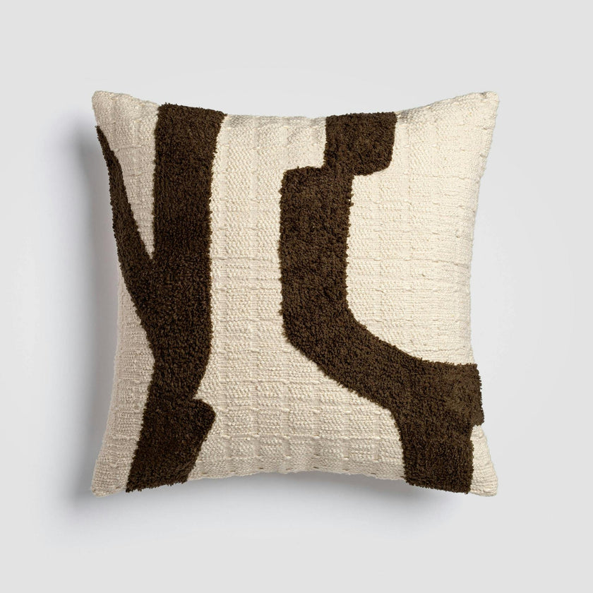 Abstract Pathway Multicolor Accent Throw Pillow