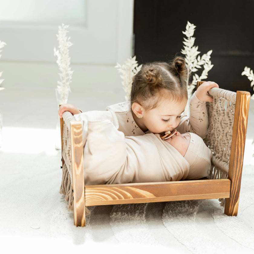 Scallop Stitch Blanket Light Maple