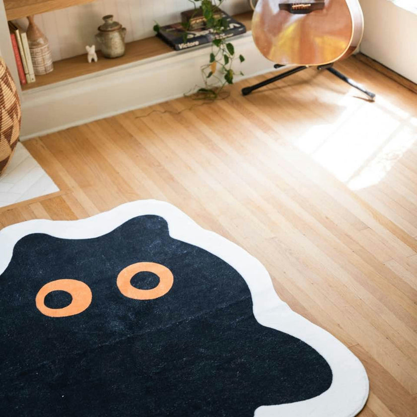 Cute Black Cat Rug