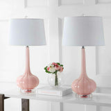Bette 28.5" Glass Teardrop LED Table Lamp Set 2