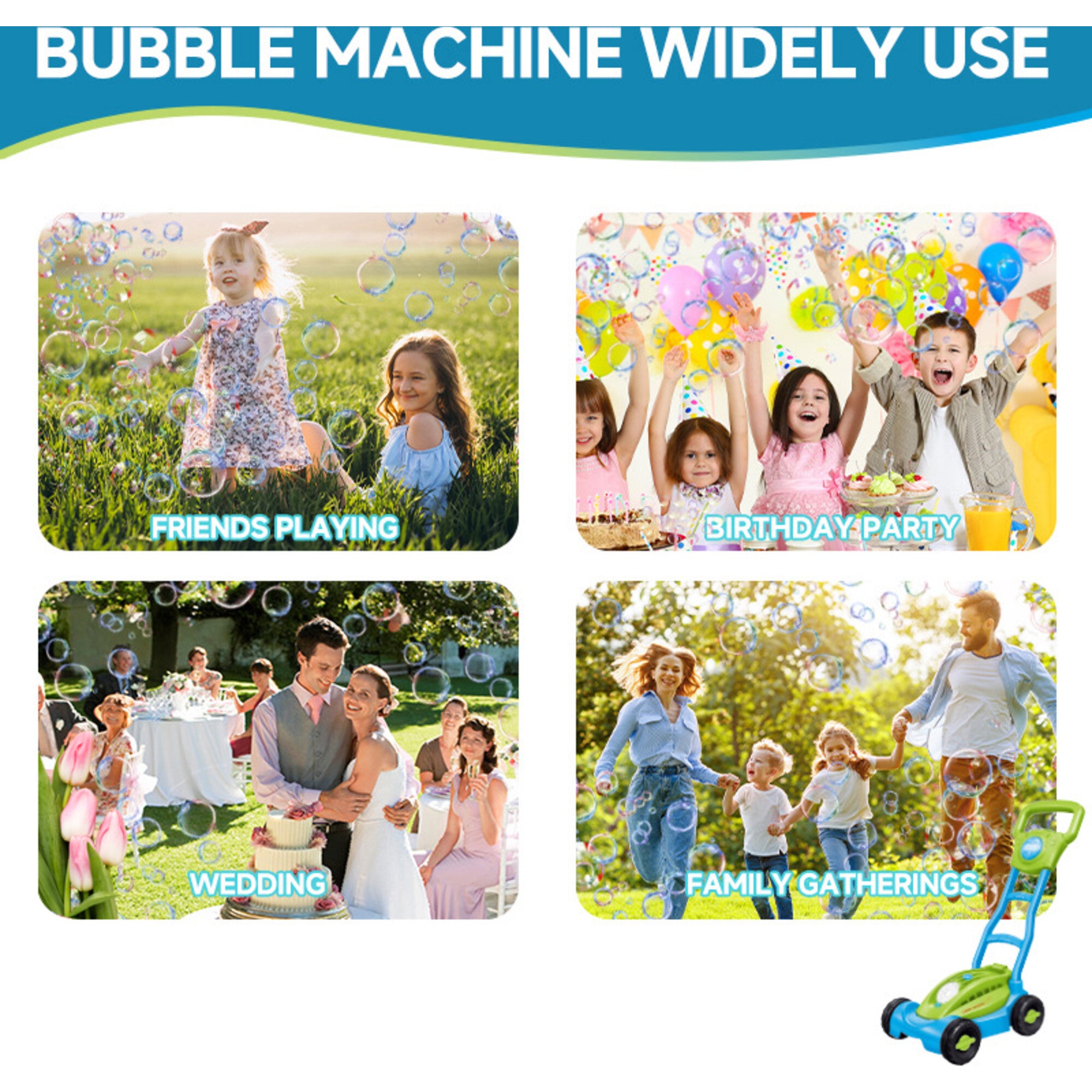 Easy Playhouse: Lawn Mower Bubble Machine