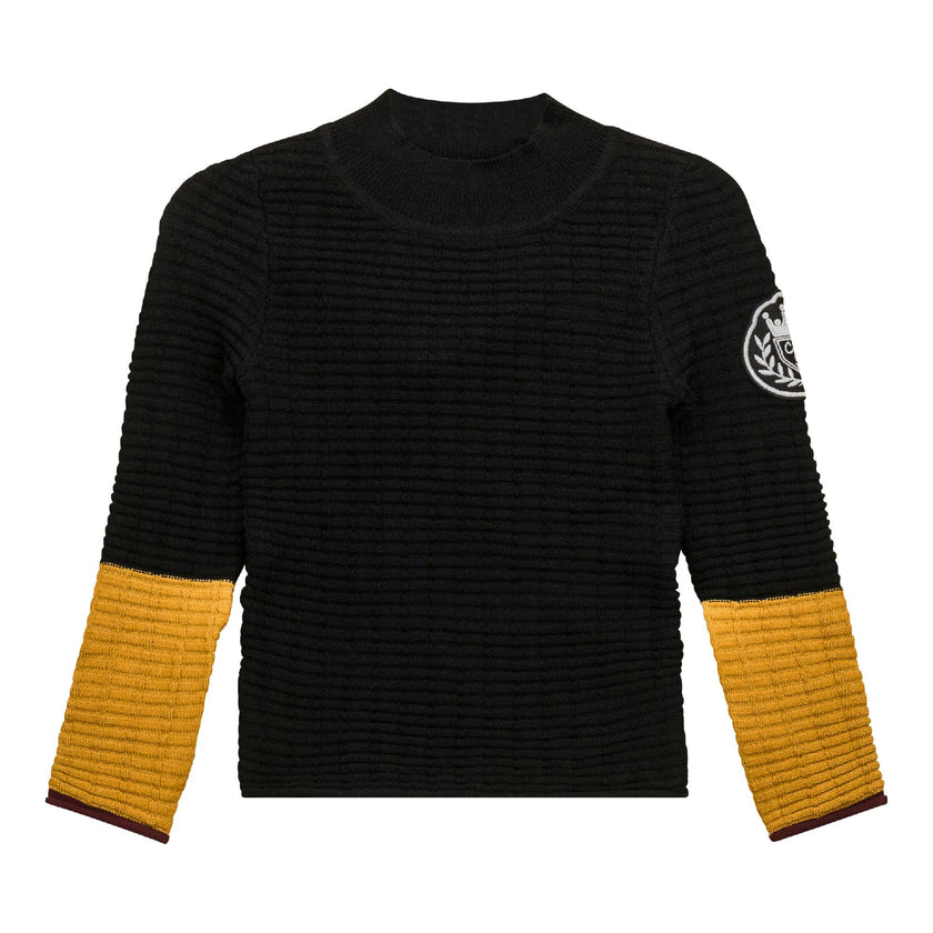 Mock Neck Ribbed Top