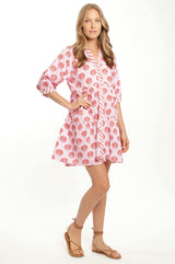 Carlota Dress - Deep Pink