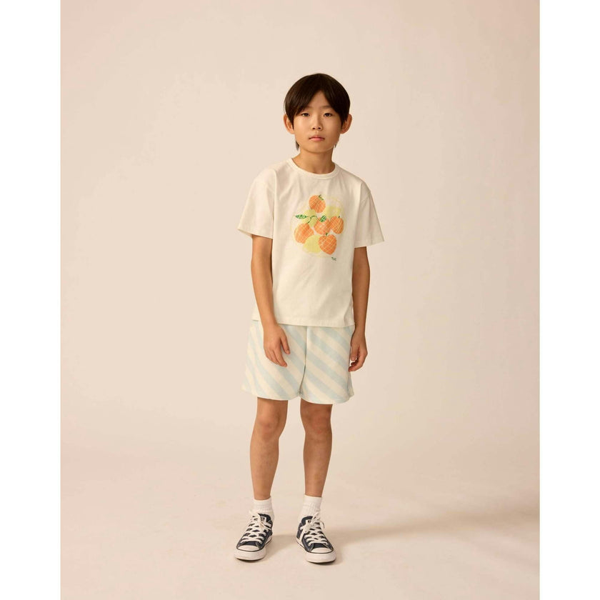 Organic Weekend Tee in White Mixed Fruit