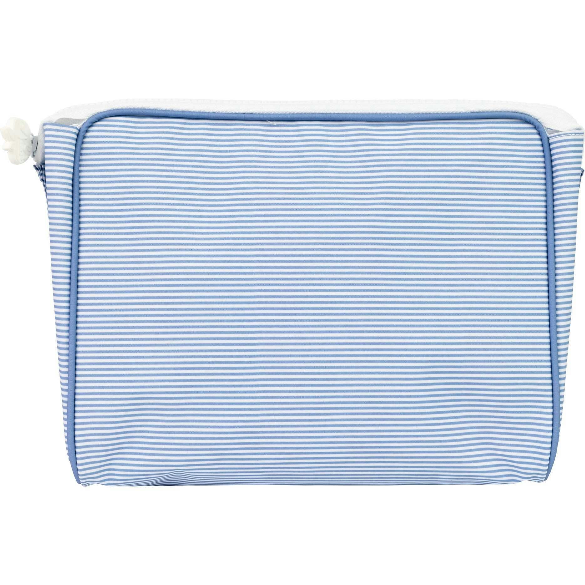 The Go Bag in Navy Mini Stripe
