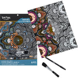 Scratch Art: Paper Pad - Moon & Sun