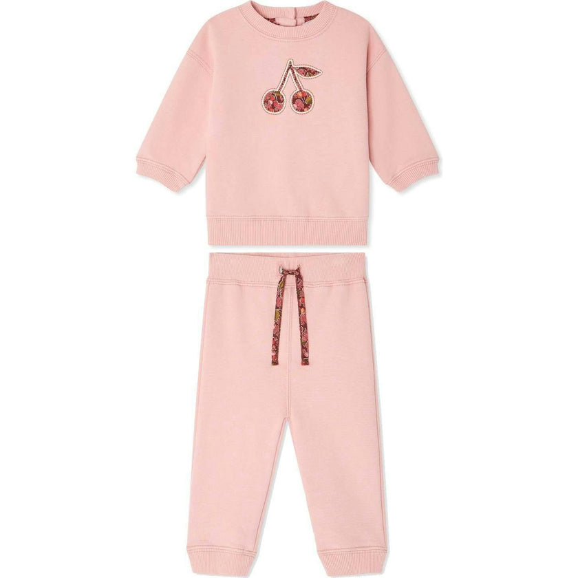 BONPOINT Dahlia Soft Baby Set - PInk Rose