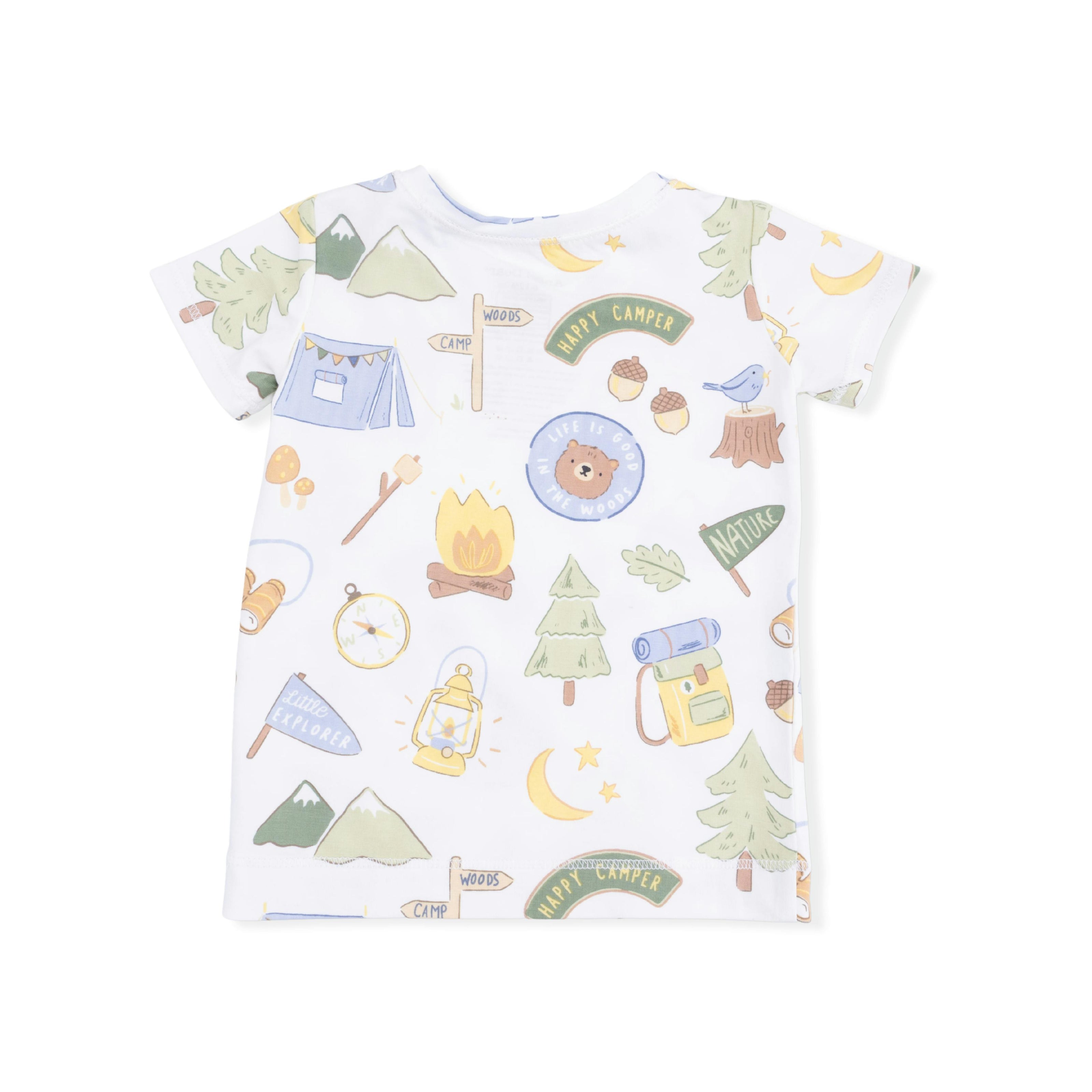 Camping Blue - Short Sleeve Loungewear Set