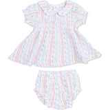 Tulip Stripe - Smocked Dress Set
