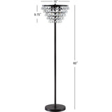 Jemma 60" Crystal/Metal LED Floor Lamp
