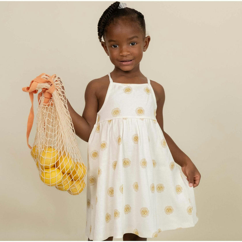 Organic Tie Back Strap Dress