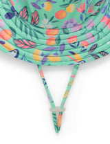 Frilly L/S Swimsuit and Hat Toucan Print
