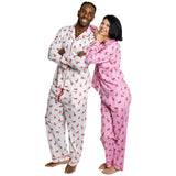 Men's Reindeer Red Long PJ Set - Organic Cotton Poplin