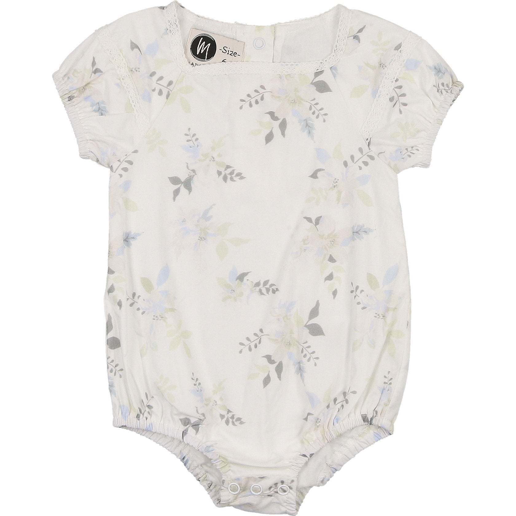 Pretty Poppies Romper, Ivory