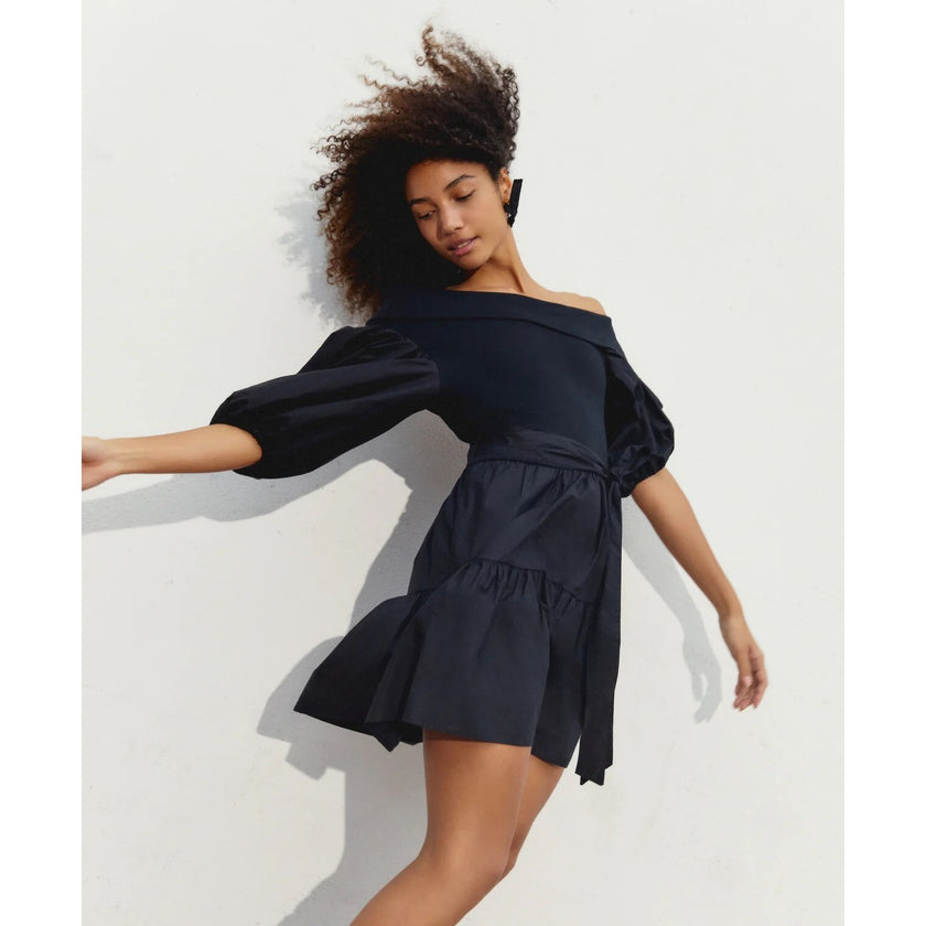 Women's Short Georgia Dress, Black