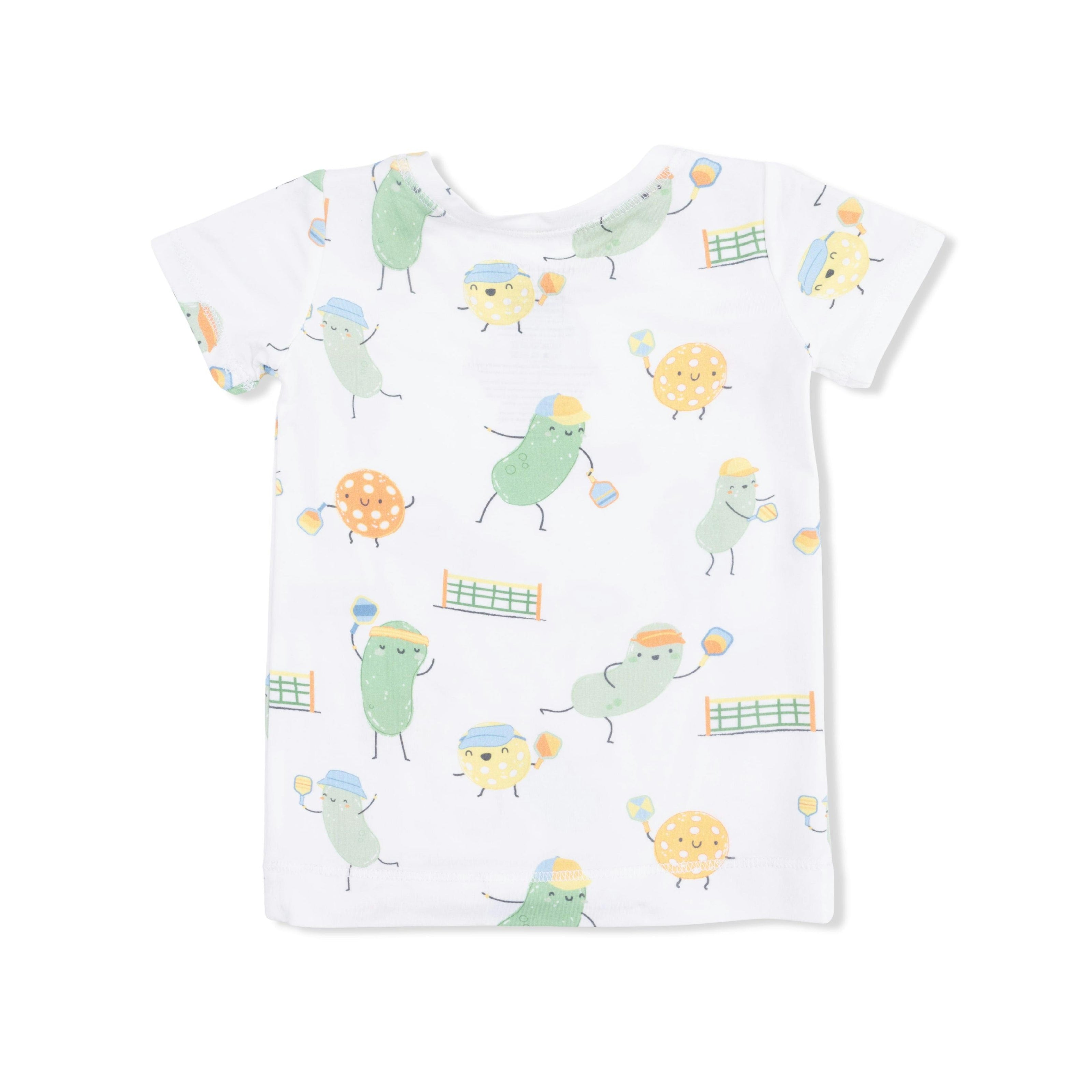 Pickles Playing Pickleball - Short Sleeve Loungewear Set