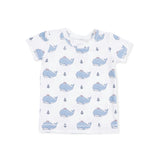 Bubbly Sailor Whales Blue - Loungewear Short Set