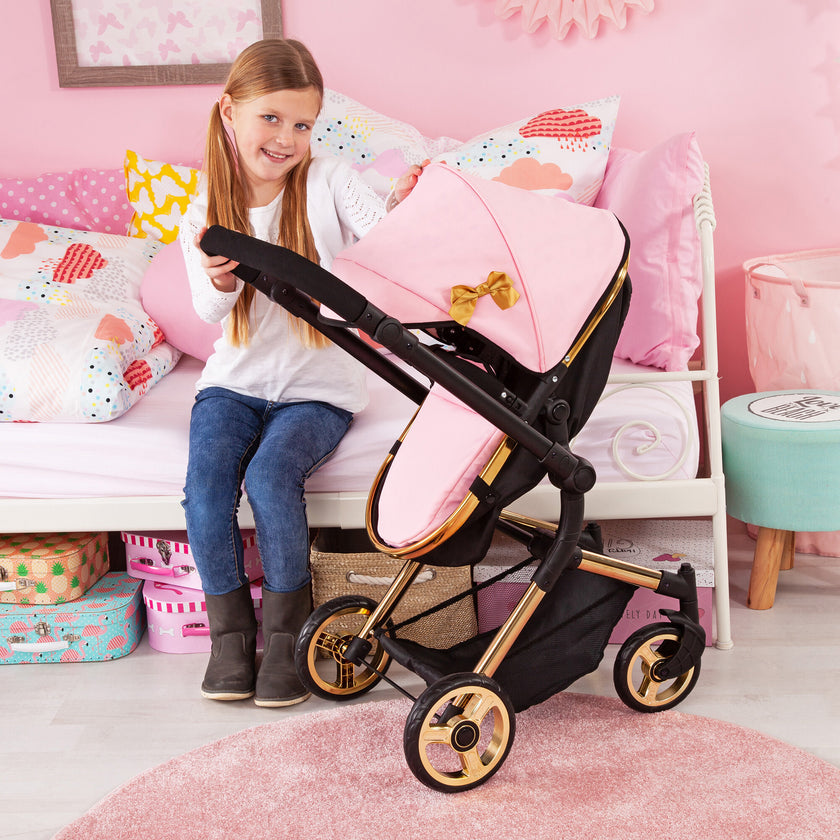 Bayer Design Dolls: Pram Neo Vario - Pink