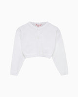 Baby Sophie Cropped Cardigan in White
