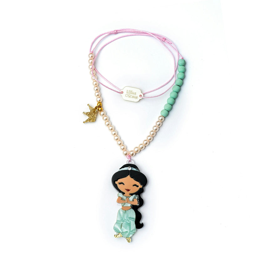 Cute Doll Black Hair Necklace