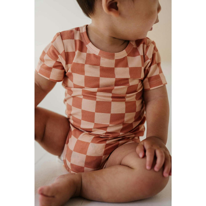Baby Short Sleeve Bodysuit Retro America