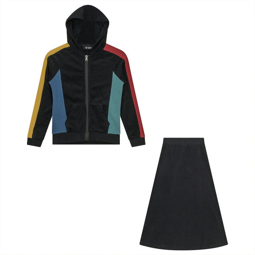 Colorblocked Terry 2PC Set
