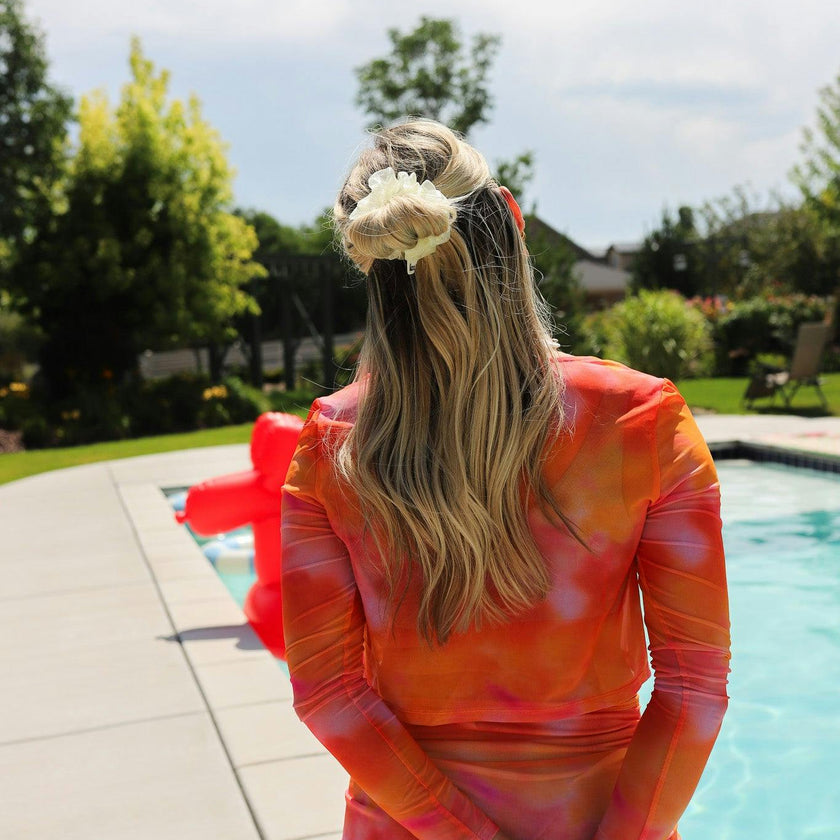 NEON MIDI ORGANZA SCRUNCHIE