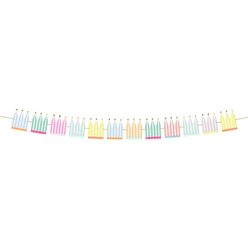 DIY Photo Party Crown Garland