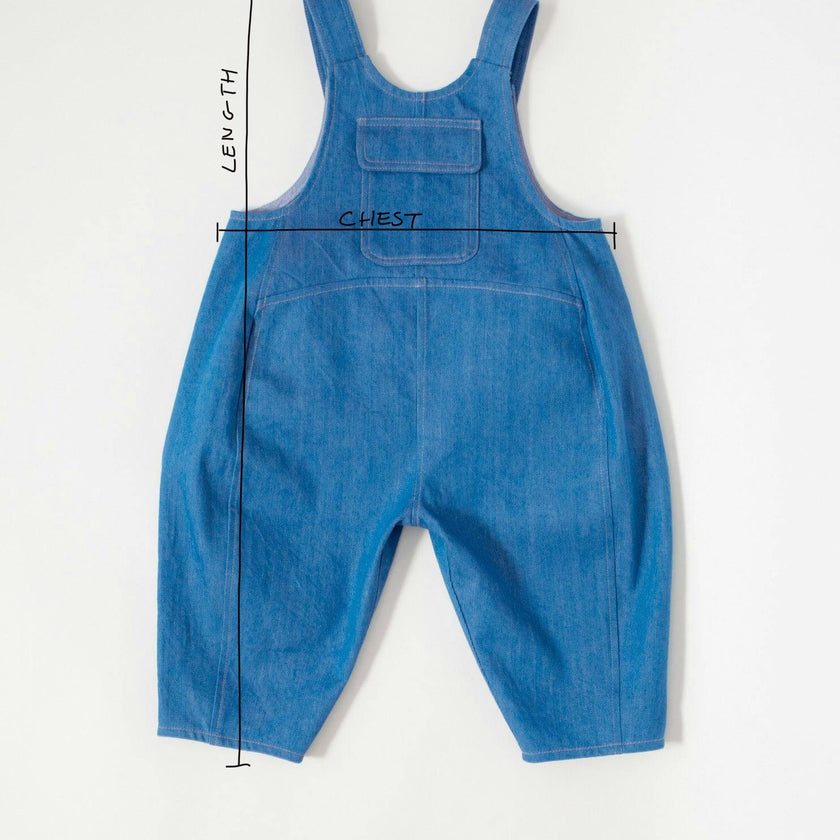 Kai Denim Dot Oversized Dungarees