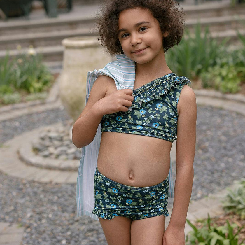 Josie in Spring Mustard In Navy